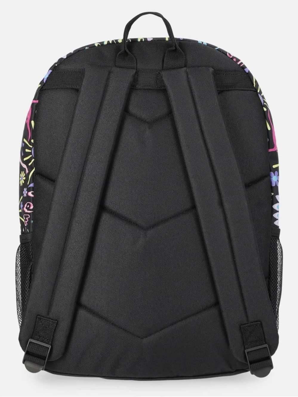 Kids' Black Dinosaur Print Backpack - Pastel Dino Pattern W